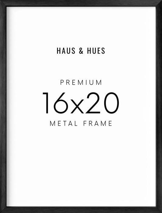 16x20 in, Individual, Black Aluminum