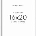 16x20 in, Set of 6, White Aluminum