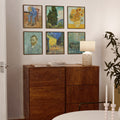 11x14 in, Set of 6, Walnut Oak Frame