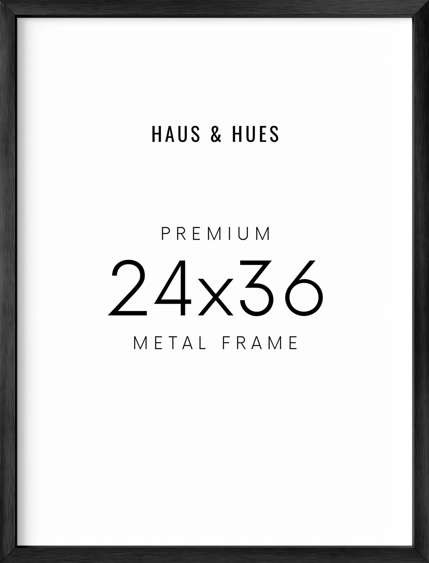 24x36 in, Individual, Black Aluminum