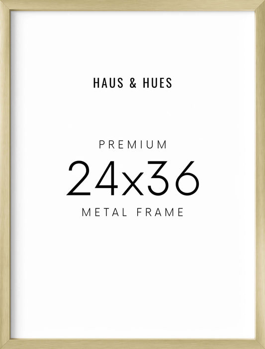 24x36 in, Individual, Gold Aluminum