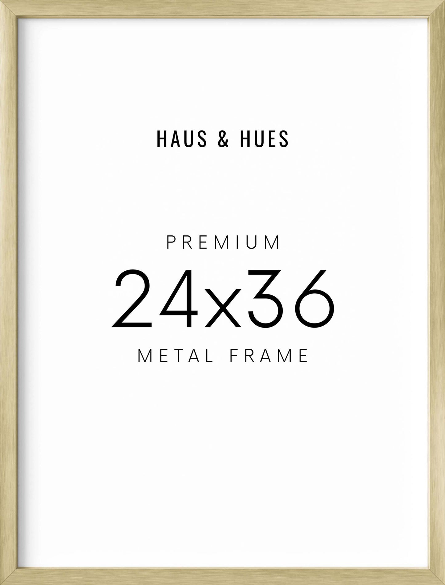 24x36 in, Set of 4, Gold Aluminum