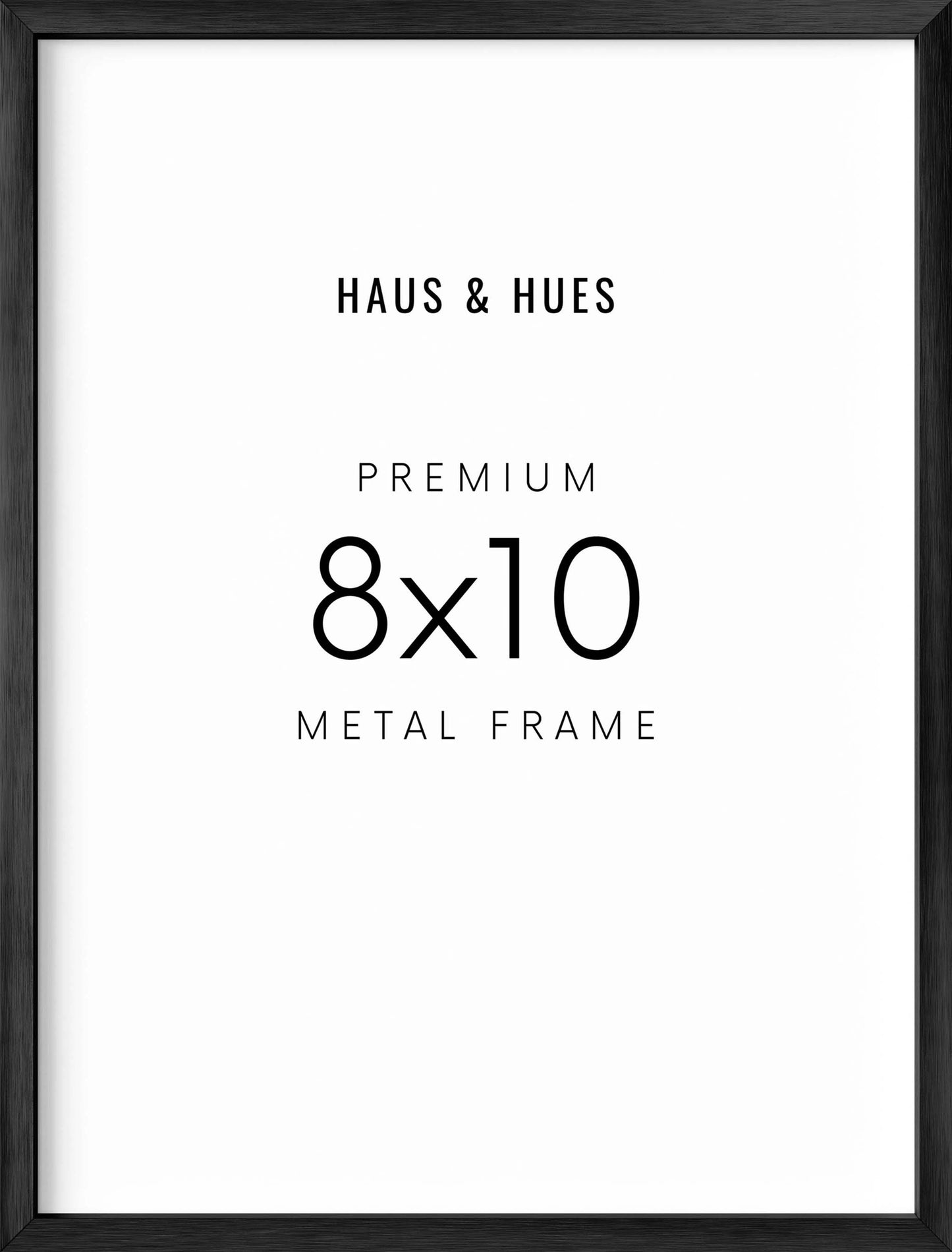 8x10 in, Set of 4, Black Aluminum