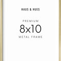8x10 in, Set of 3, Gold Aluminum