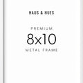 8x10 in, Individual, White Aluminum