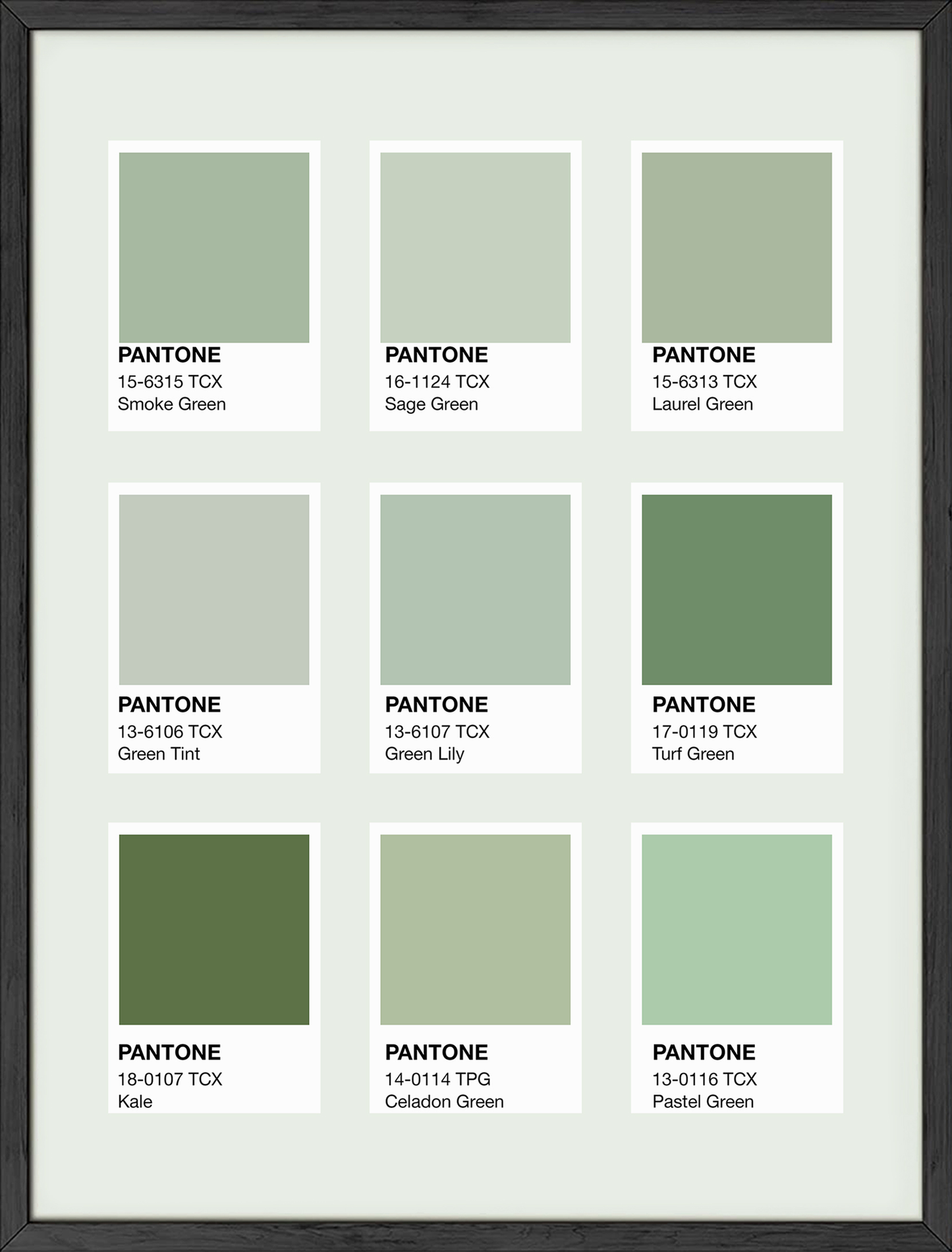 Pantone Green Shades