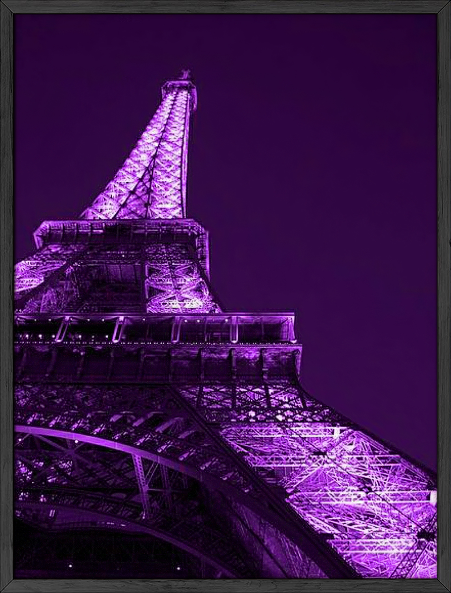 Purple eiffel tower