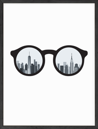 NYC skyline glasses
