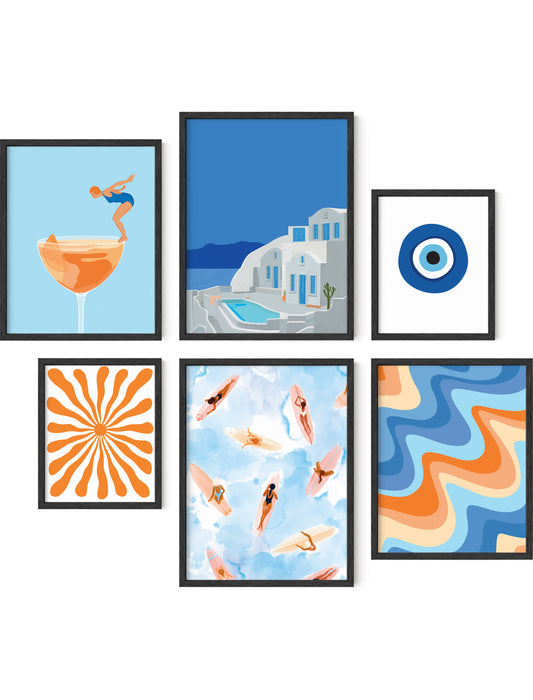 Summer gallery wall