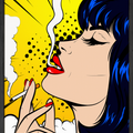 Woman Smoking Pop Art