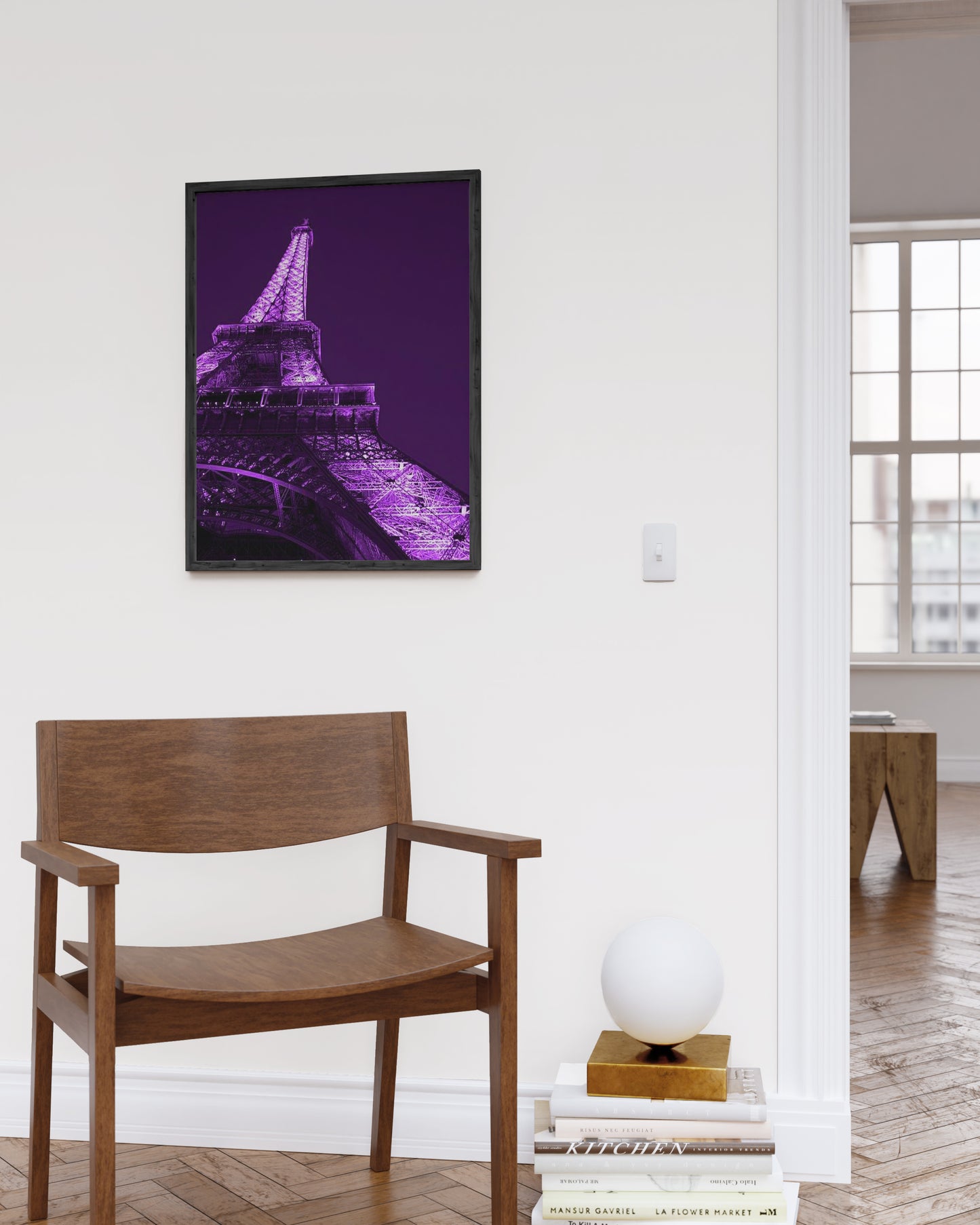 Purple eiffel tower