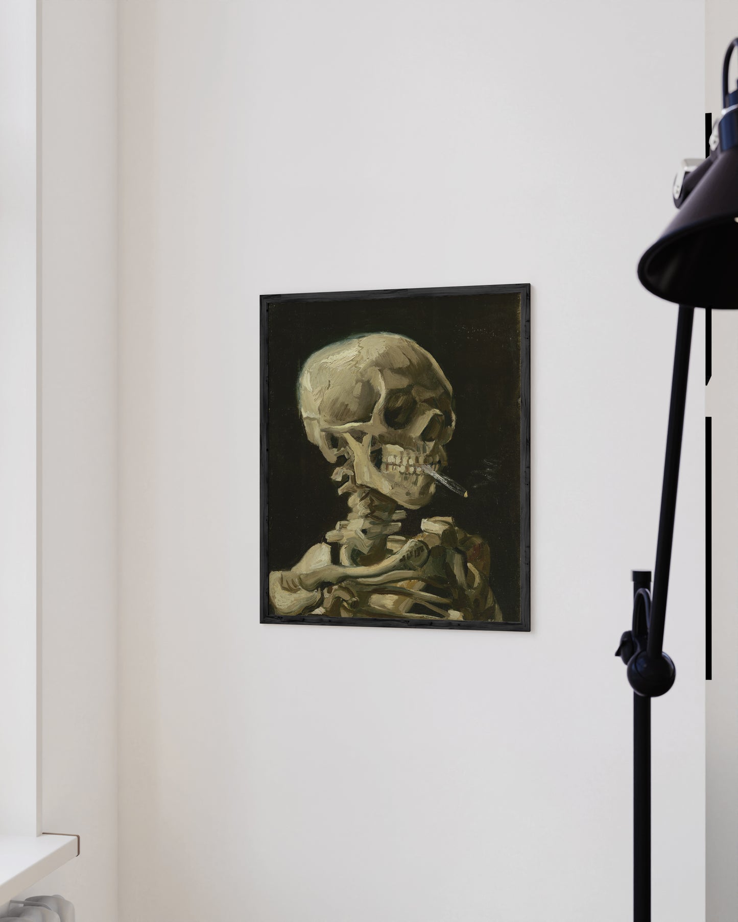 Vincent Van Gogh Smoking Skeleton